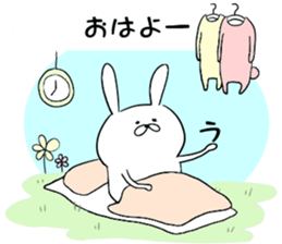 Balloon and rabbit sticker #8576466