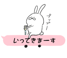 Balloon and rabbit sticker #8576467