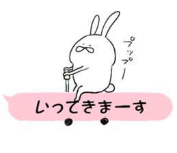 Balloon and rabbit sticker #8576467