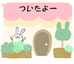 Balloon and rabbit sticker #8576468