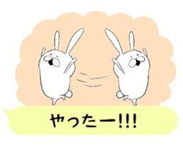 Balloon and rabbit sticker #8576473