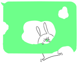 Balloon and rabbit sticker #8576477