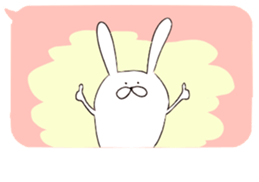 Balloon and rabbit sticker #8576485