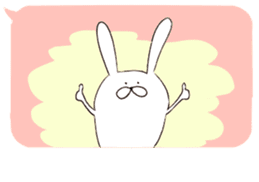 Balloon and rabbit sticker #8576485