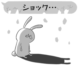 Balloon and rabbit sticker #8576486