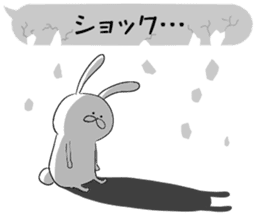 Balloon and rabbit sticker #8576486