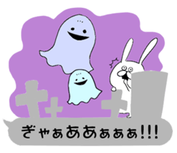 Balloon and rabbit sticker #8576488