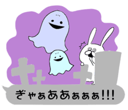 Balloon and rabbit sticker #8576488