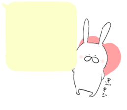 Balloon and rabbit sticker #8576490