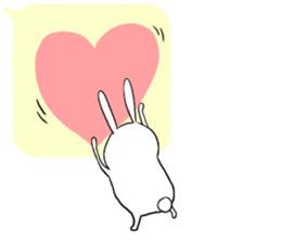 Balloon and rabbit sticker #8576491