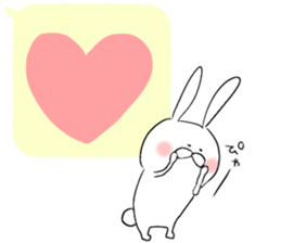 Balloon and rabbit sticker #8576492