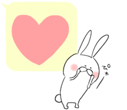 Balloon and rabbit sticker #8576492