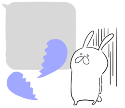 Balloon and rabbit sticker #8576493