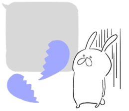 Balloon and rabbit sticker #8576493