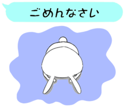 Balloon and rabbit sticker #8576496