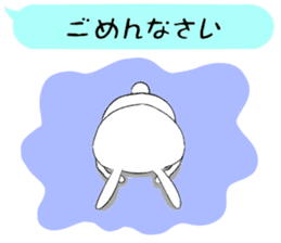 Balloon and rabbit sticker #8576496