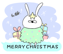 Balloon and rabbit sticker #8576504