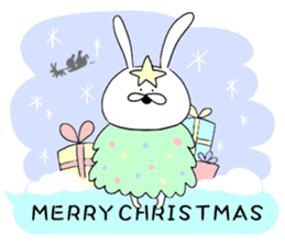 Balloon and rabbit sticker #8576504