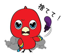 Straightforward narration parrots sticker #8576746