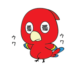 Straightforward narration parrots sticker #8576747