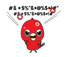 Straightforward narration parrots sticker #8576761