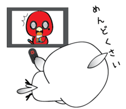 Straightforward narration parrots sticker #8576762