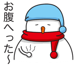Snowboarding snowman sticker #8577594
