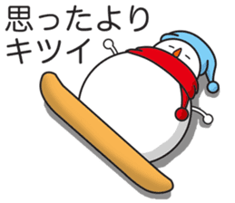 Snowboarding snowman sticker #8577596
