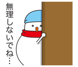 Snowboarding snowman sticker #8577597