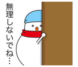 Snowboarding snowman sticker #8577597