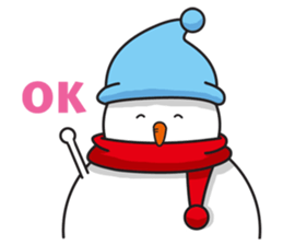 Snowboarding snowman sticker #8577599