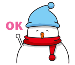 Snowboarding snowman sticker #8577599