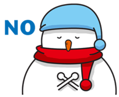 Snowboarding snowman sticker #8577600