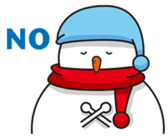 Snowboarding snowman sticker #8577600