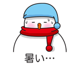 Snowboarding snowman sticker #8577603