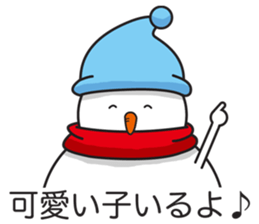 Snowboarding snowman sticker #8577605