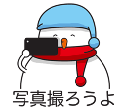 Snowboarding snowman sticker #8577606