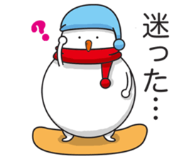 Snowboarding snowman sticker #8577608