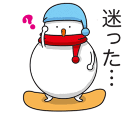Snowboarding snowman sticker #8577608