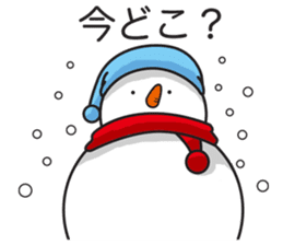 Snowboarding snowman sticker #8577609