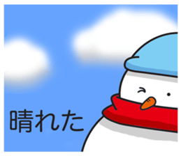 Snowboarding snowman sticker #8577620