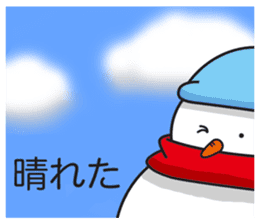 Snowboarding snowman sticker #8577620