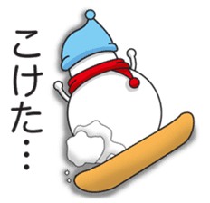 Snowboarding snowman sticker #8577623