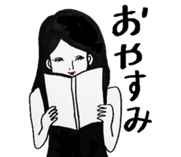 Flashy female sticker of a Kansai accent sticker #8578865