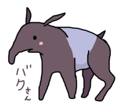 Daily life of KAWAUSO and BAKU sticker #8579227