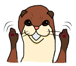 Daily life of KAWAUSO and BAKU sticker #8579250