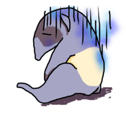 Daily life of KAWAUSO and BAKU sticker #8579251