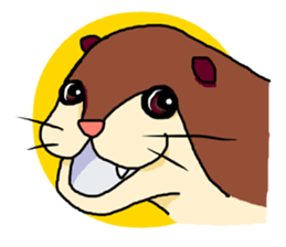 Daily life of KAWAUSO and BAKU sticker #8579254