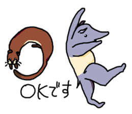 Daily life of KAWAUSO and BAKU sticker #8579261