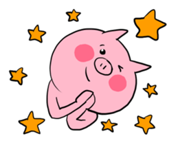 The smile of pig 3 sticker #8579299